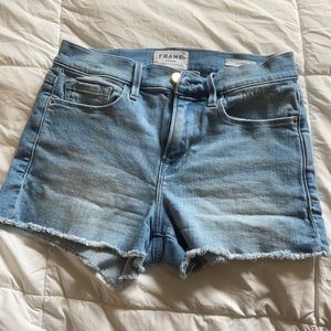 Frame denim shorts
